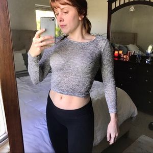 H&M Long Sleeve Crop Top